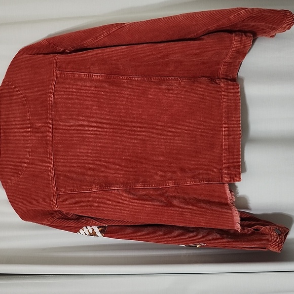 Corduroy Jacket with Sequin Footballs - Picture 10 of 12